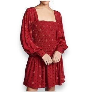 Free People Smocked Mini Dress